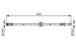 Flexible de frein BOSCH 1987481454
