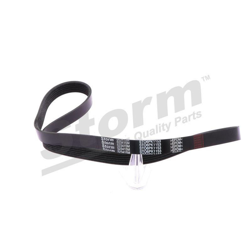 Courroie trapézoïdale à nervures STORM QUALITY PARTS STO6PK1153