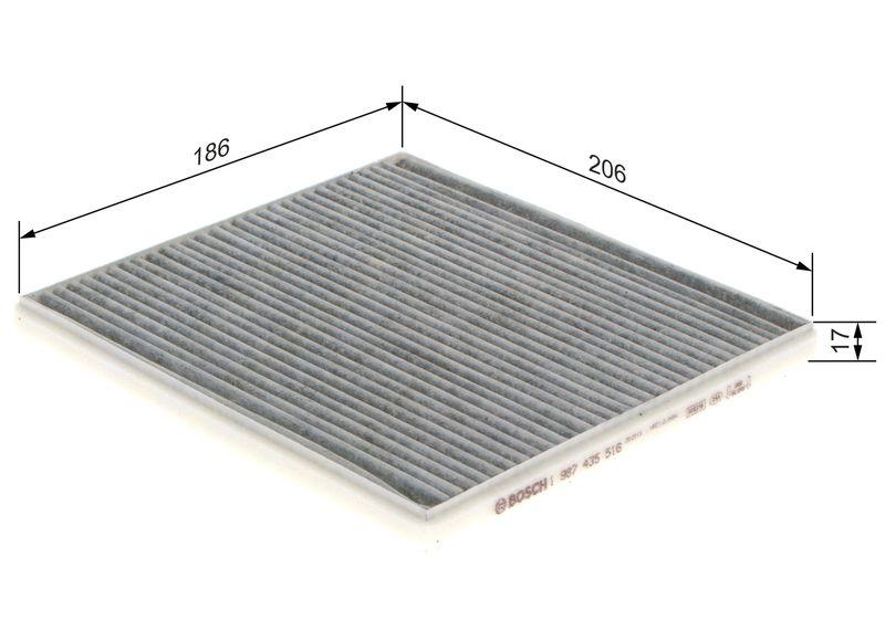 Filtre, air de l'habitacle BOSCH 1987435516