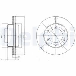 Disque de frein DELPHI BG4211C