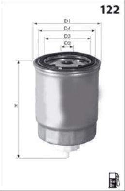Filtre à carburant MECAFILTER ELG5214