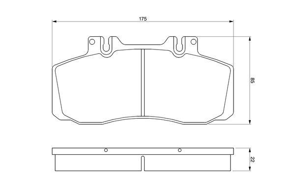 Kit de plaquettes de frein, frein à disque BOSCH 0 986 468 350