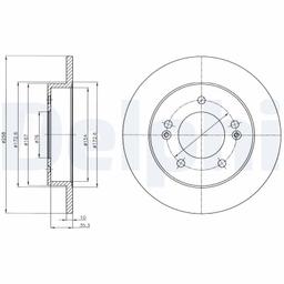 Disque de frein DELPHI BG4310