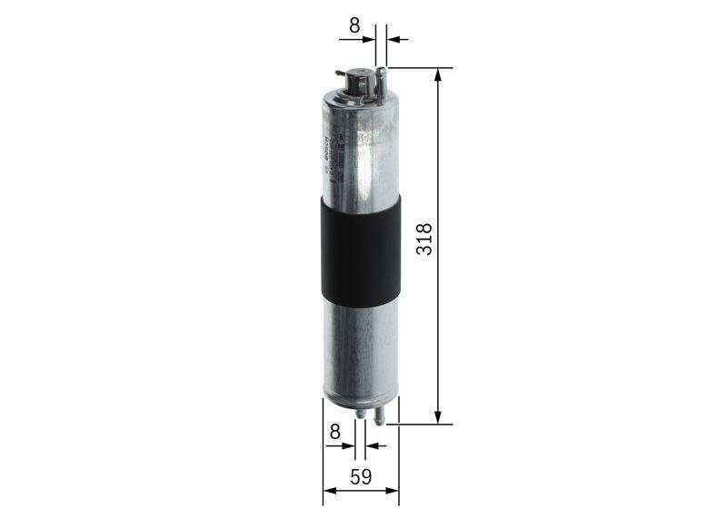Filtre à carburant BOSCH 0 450 905 952