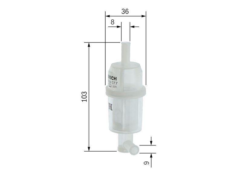 Filtre à carburant BOSCH 0 450 904 077