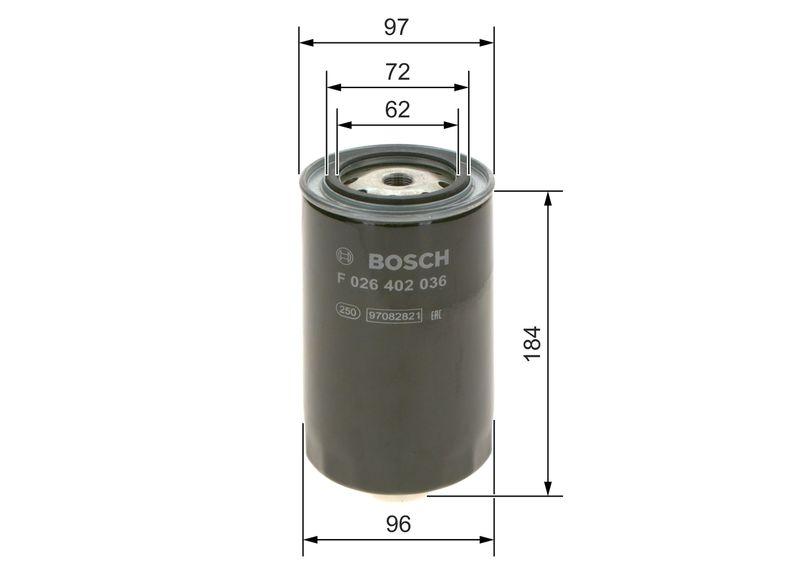 Filtre à carburant BOSCH F 026 402 036