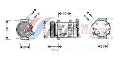 Compresseur, climatisation AVA QUALITY COOLING CNAK237