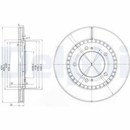 Disque de frein DELPHI BG3821