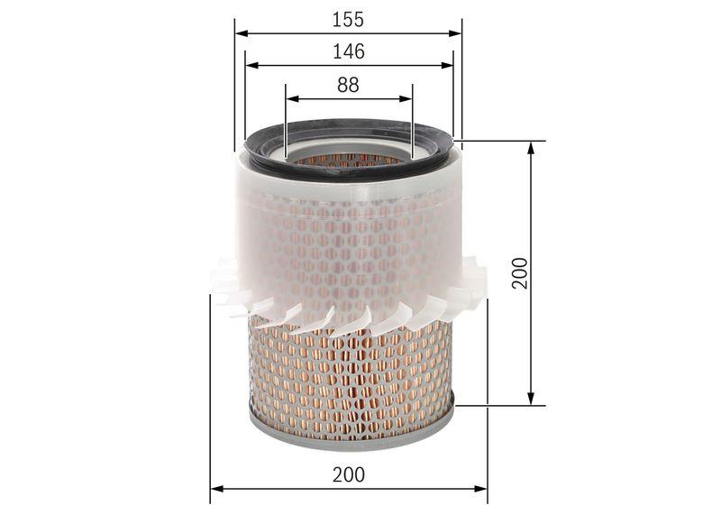 Filtre à air BOSCH 1 987 429 186