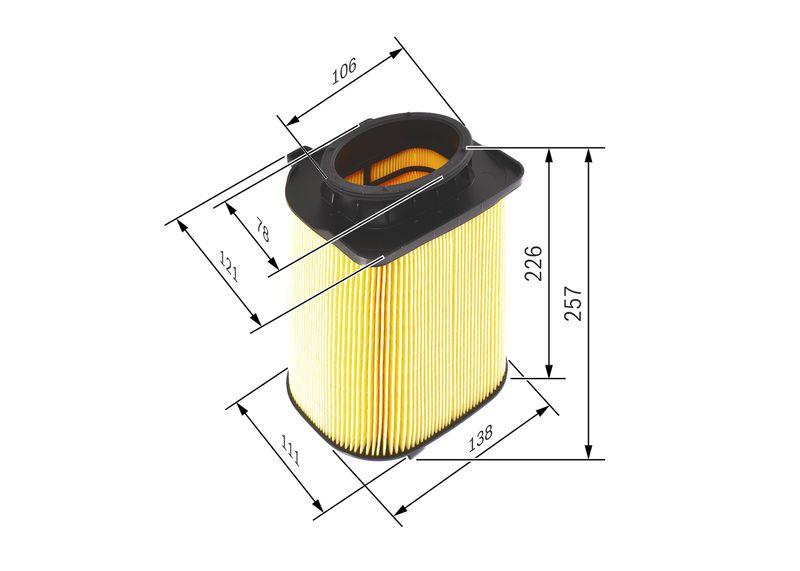 Filtre à air BOSCH F 026 400 480