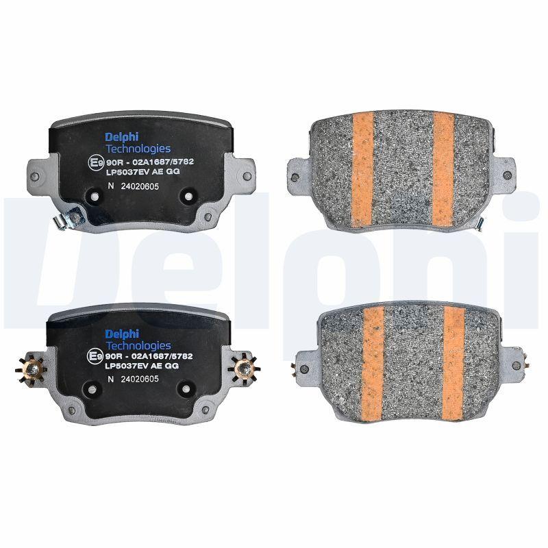 Kit de plaquettes de frein, frein à disque DELPHI LP5037EV