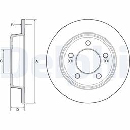 Disque de frein DELPHI BG4559C