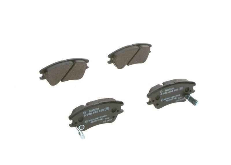 Kit de plaquettes de frein, frein à disque BOSCH 0 986 494 155