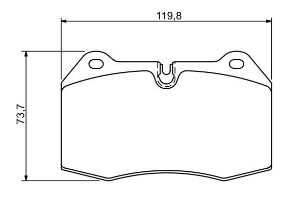 Kit de plaquettes de frein, frein à disque BOSCH 0 986 494 282