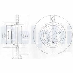Disque de frein DELPHI BG4090
