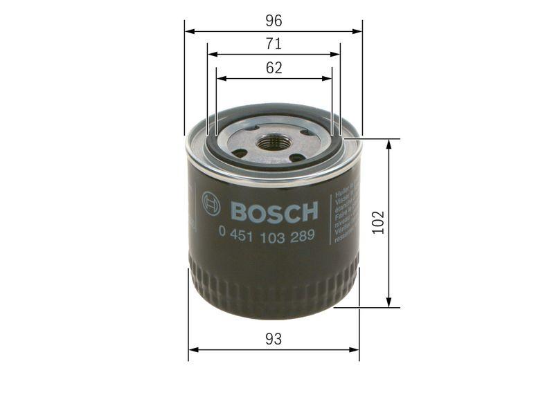 Filtre à huile BOSCH 0451103289