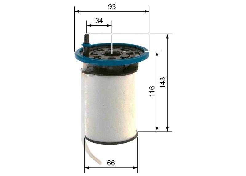 Filtre à carburant BOSCH F 026 402 212