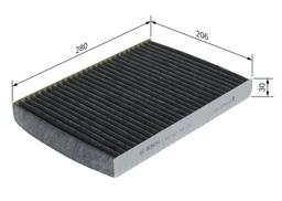 Filtre, air de l'habitacle BOSCH 1987432300