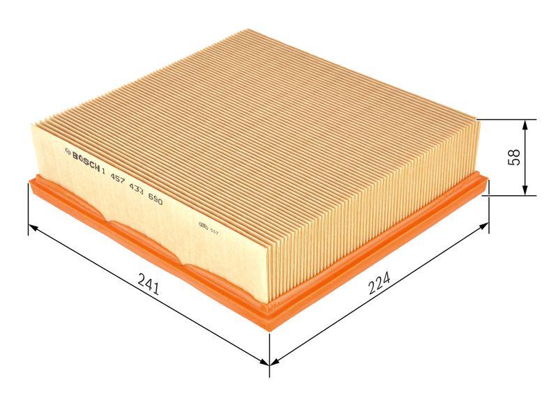 Filtre à air BOSCH 1 457 433 690