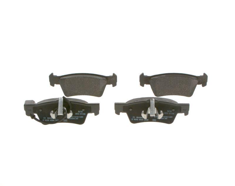 Kit de plaquettes de frein, frein à disque BOSCH 0 986 494 309