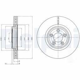 Disque de frein DELPHI BG4203C