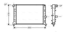 Radiateur, refroidissement du moteur AVA QUALITY COOLING ALA2083