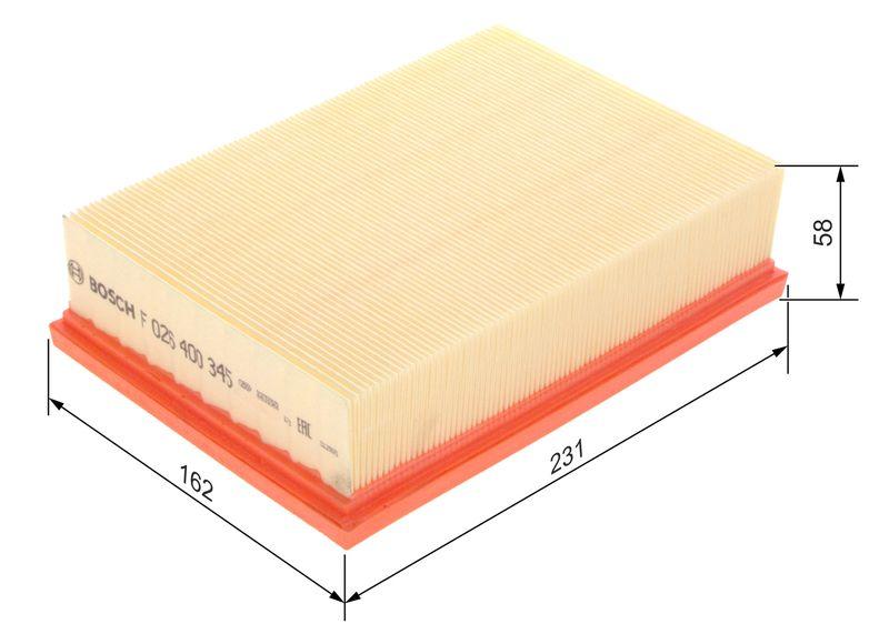 Filtre à air BOSCH F 026 400 345