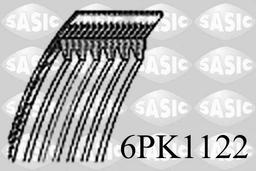 Courroie trapézoïdale à nervures SASIC 6PK1122