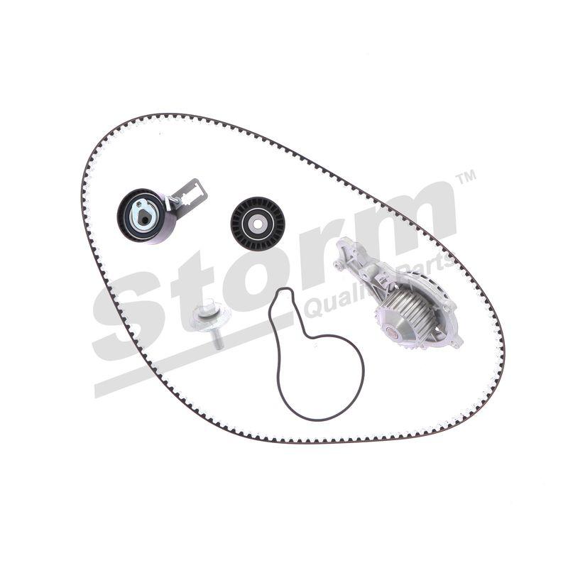 Pompe à eau + kit de courroie crantée STORM QUALITY PARTS 904546KP