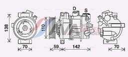 Compresseur, climatisation AVA QUALITY COOLING VNAK401