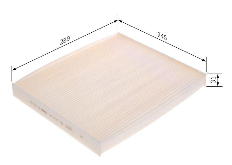 Filtre, air de l'habitacle BOSCH 1987435165