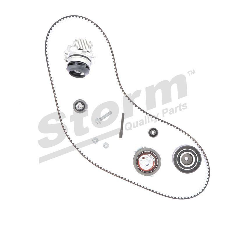 Pompe à eau + kit de courroie crantée STORM QUALITY PARTS 5550791KP