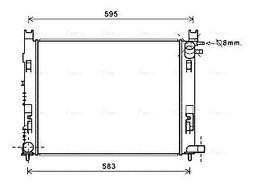 Radiateur, refroidissement du moteur AVA QUALITY COOLING DAA2007