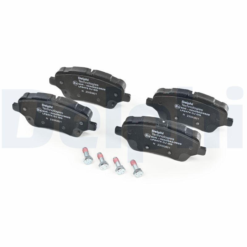 Kit de plaquettes de frein, frein à disque DELPHI LP2474