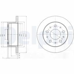 Disque de frein DELPHI BG4099