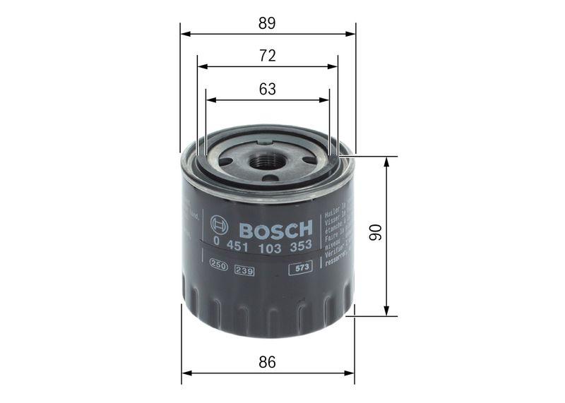 Filtre à huile BOSCH 0451103353
