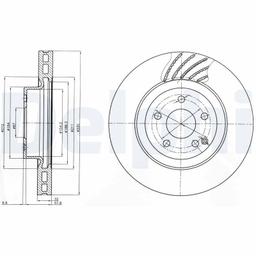 Disque de frein DELPHI BG3877