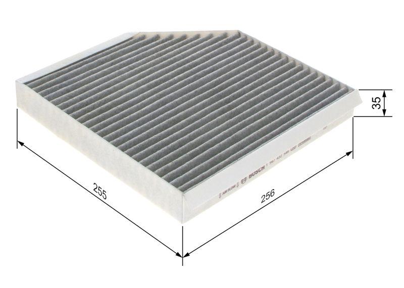 Filtre, air de l'habitacle BOSCH 1 987 432 548