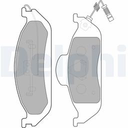 Kit de plaquettes de frein, frein à disque DELPHI LP1299
