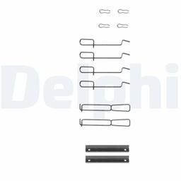Kit d'accessoires, plaquette de frein à disque DELPHI LX0262