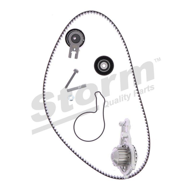 Pompe à eau + kit de courroie crantée STORM QUALITY PARTS 904487KP