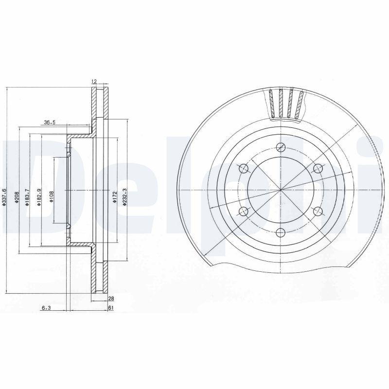 Disque de frein DELPHI BG4052