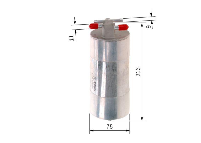 Filtre à carburant BOSCH F026402845