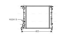 Radiateur, refroidissement du moteur AVA QUALITY COOLING RT2121