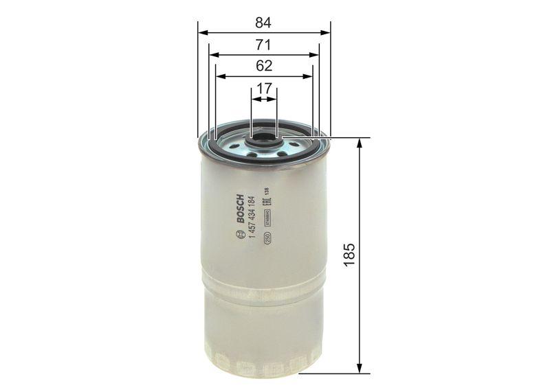 Filtre à carburant BOSCH 1 457 434 184