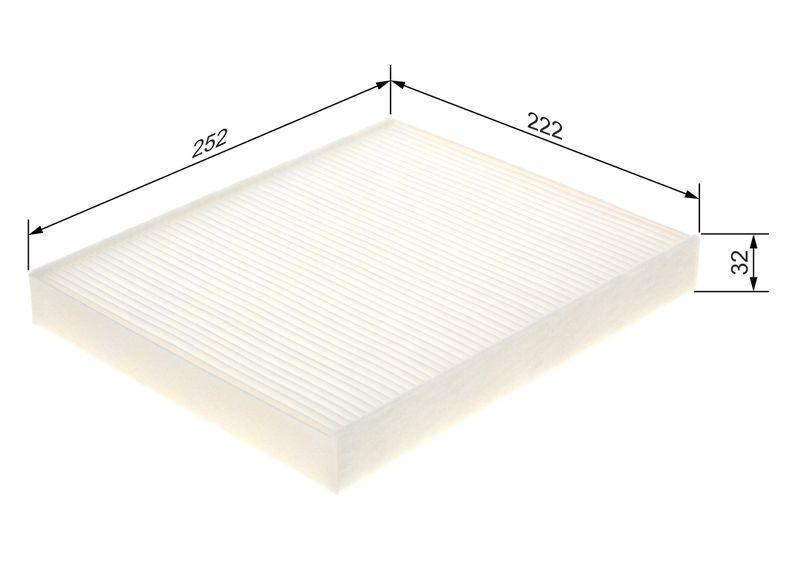 Filtre, air de l'habitacle BOSCH 1 987 435 135