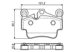 Kit de plaquettes de frein, frein à disque BOSCH 0 986 494 567