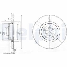 Disque de frein DELPHI BG3895C