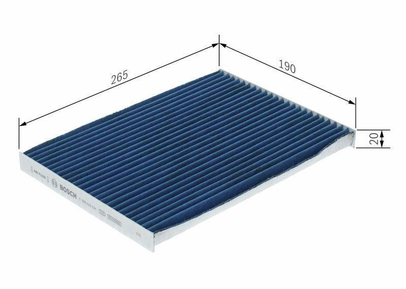 Filtre, air de l'habitacle BOSCH 0986628624