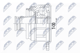 Jeu de joints, arbre de transmission NTY NPW-MS-056